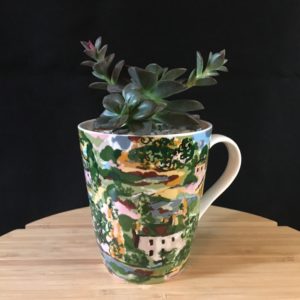 Watercolor Village Mug